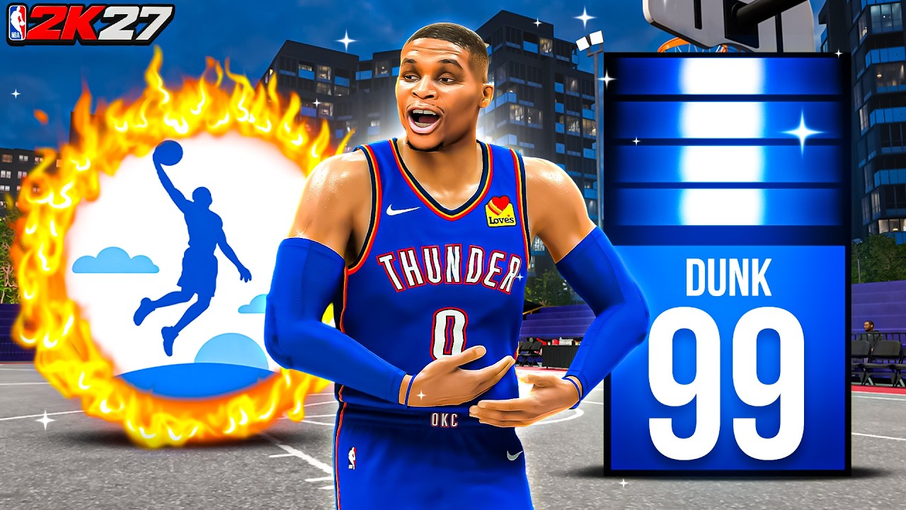 PRIME RUSSELL WESTBROOK BUILD + 99 DUNK is UNGUARDABLE in NBA 2K27