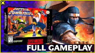 𝐂𝐀𝐏𝐓𝐀𝐈𝐍 𝐂𝐎𝐌𝐌𝐀𝐍𝐃𝐎 Full Gameplay GINZU THE NINJA Playthrough  | Super Nintendo (snes) No Commentary
