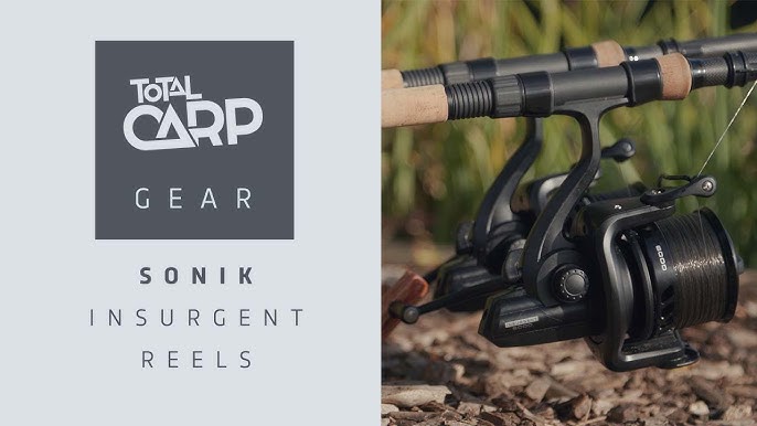 2 x SONIK Insurgent Carp Fishing Reel 5000 Mini Big Pit Reel Black