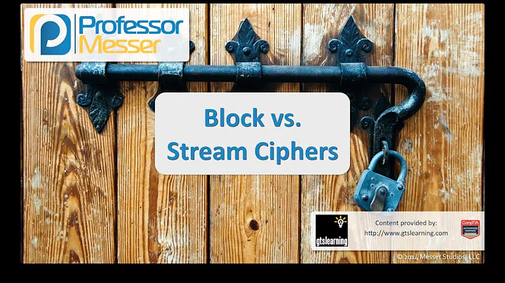 Block vs. Stream Ciphers - CompTIA Security+ SY0-401: 6.1