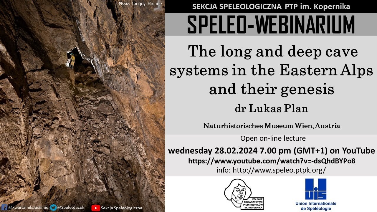 SpeleoWebinarium E26: The long and deep cave systems in the Eastern Alps and their genesis