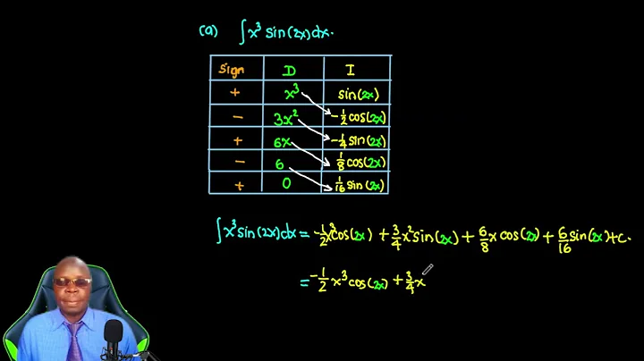 Integration By Parts Using D I Tabular Method
