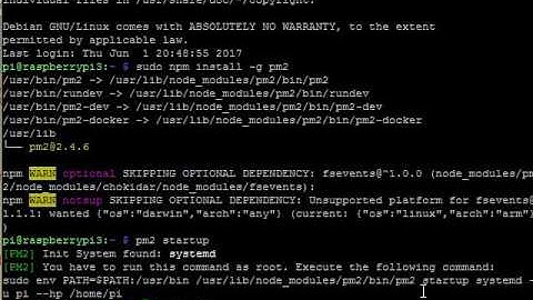 Magic Mirror: enable autostart with pm2