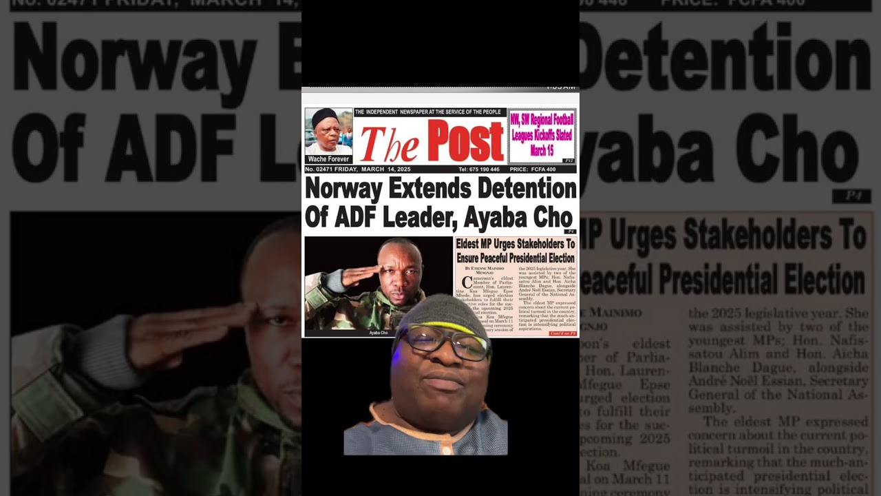 Dr Cho Ayaba’s arrest by the Norwegian government