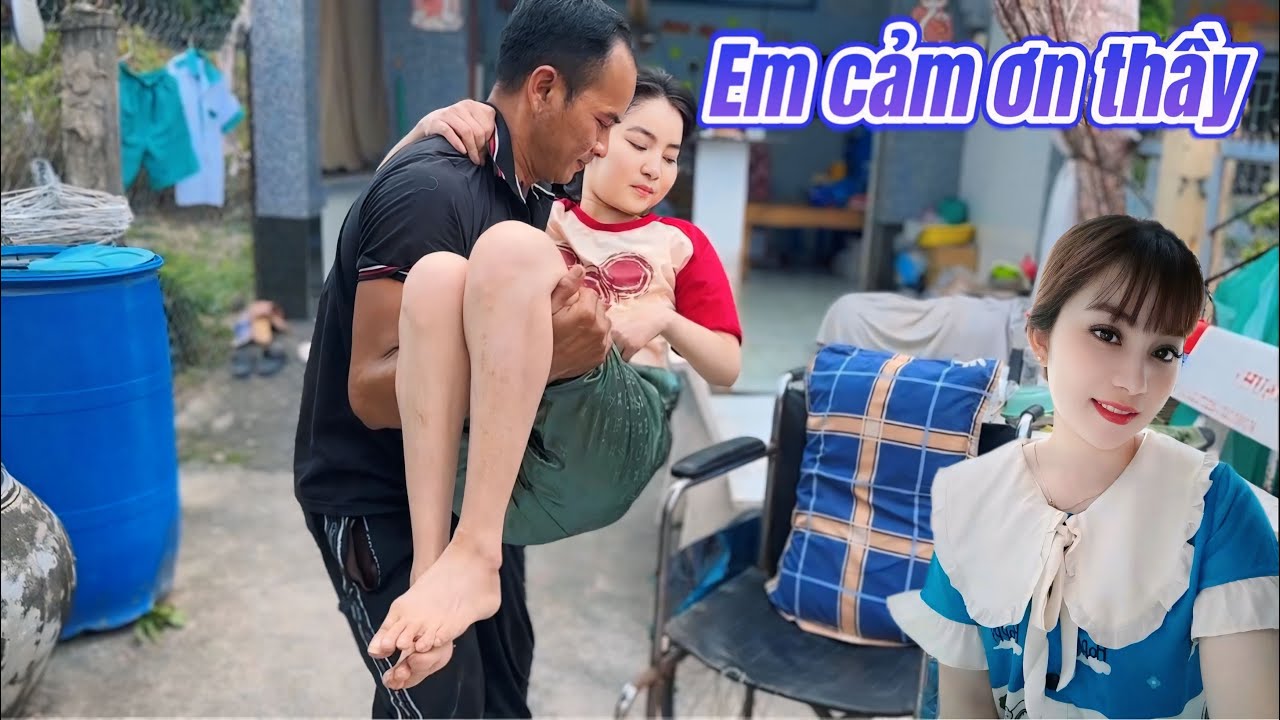 Tin vui - thầy tới cứu Ngọc Trinh hồi phục sau 4/5 năm nằm 1 chỗ quá vui bà con ơi !