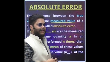 WHAT IS ABSOLUTE ERROR 🔥 DEFINITION 🔴 #shorts #physics #erroranalysis