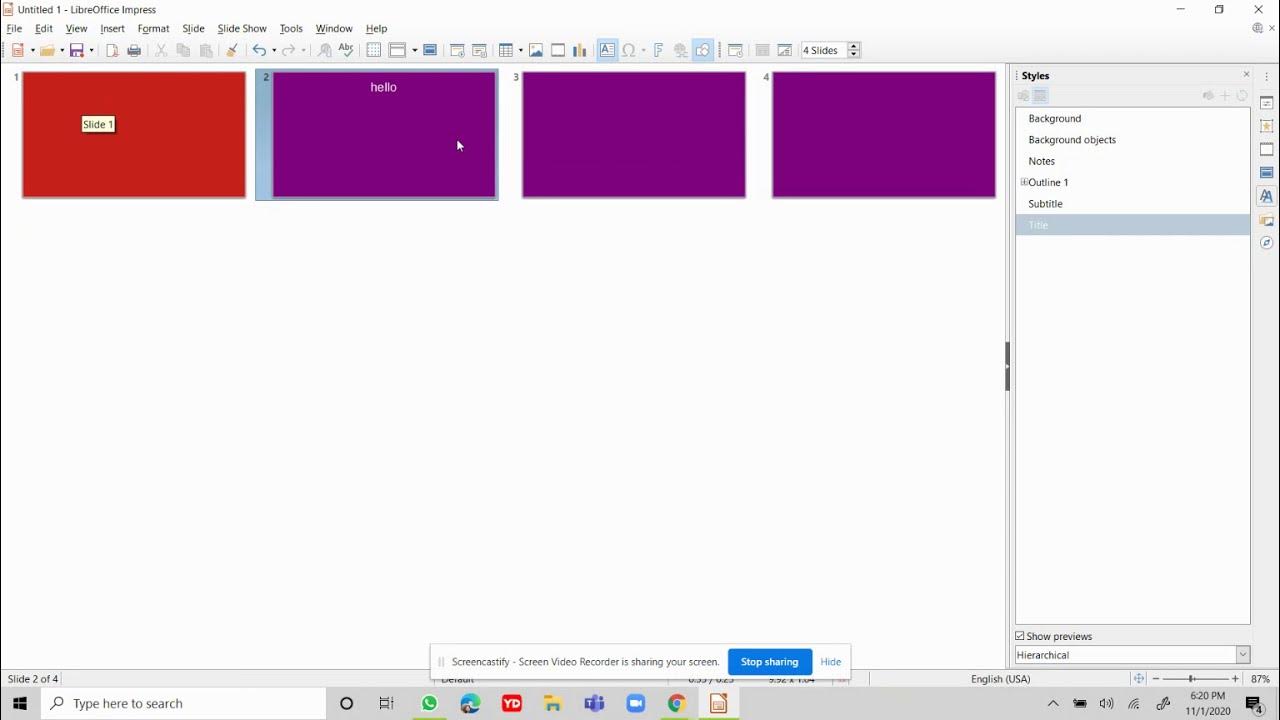 How to Change the background in LibreOffice Impress YouTube