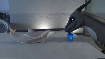 Dragon eatn dolphin