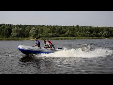 Лодка Азимут Эверест 405 мотор Ямаха 15 - YouTube