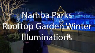 Namba Parks Rooftop Garden Winter Illuminations Live