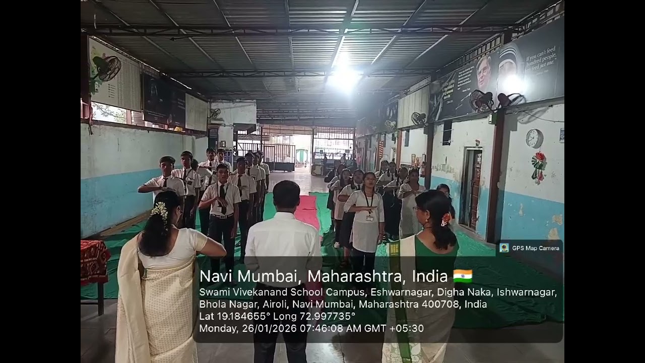 Pledge on Republic day at Swami Vivekanand English Medium High School 