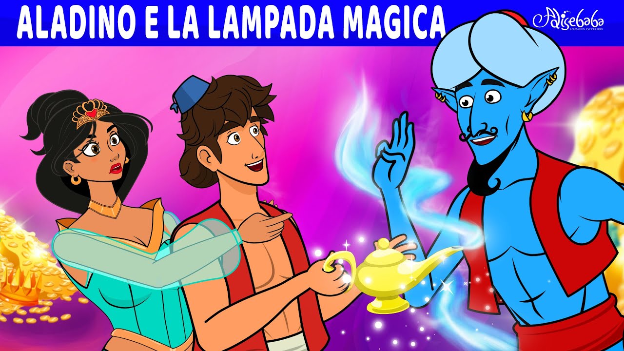 Aladino e la lampada magica  Storie Per Bambini Cartoni Animati I