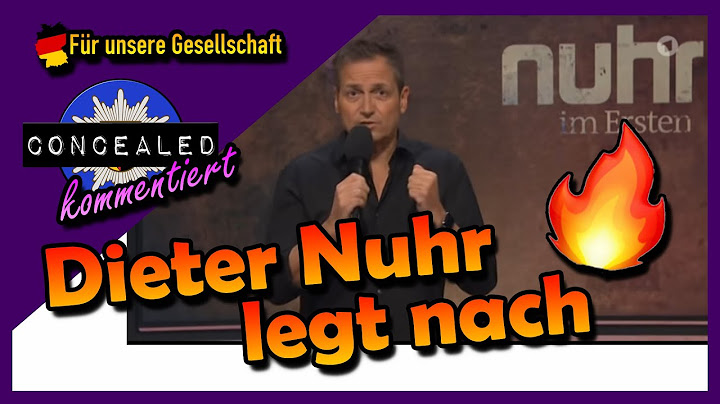 Dieter Nuhr legt nach - Krefeld - New York | Concealed kommentiert
