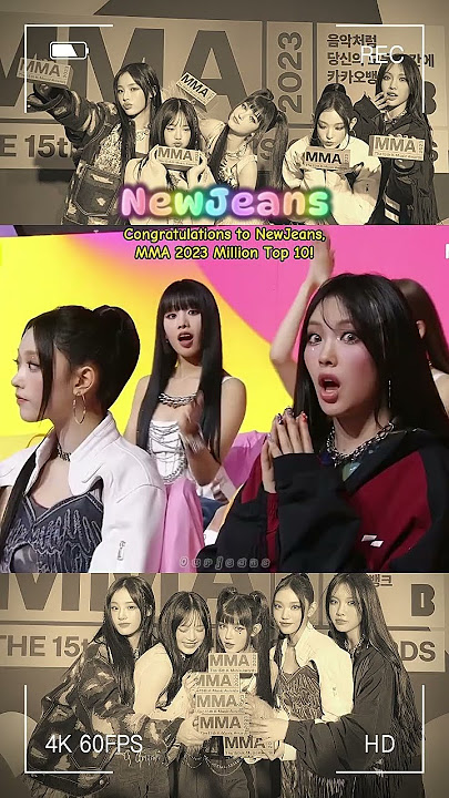 Congrats NewJeans, 2 Daesang MMA 2023! #newjeans #haerin #hanni #minji #danielle #hyein #kpop
