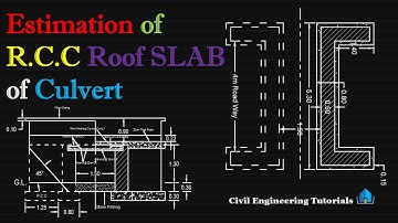 9. Estimation of R.C.C Roof Slab of Culvert || Slab Culvert