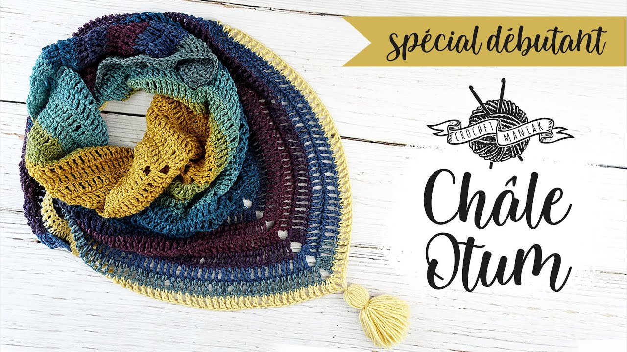 CROCHET CHALE AUTOMNE SPECIAL POUR DEBUTANT FACILE ET RAPIDE