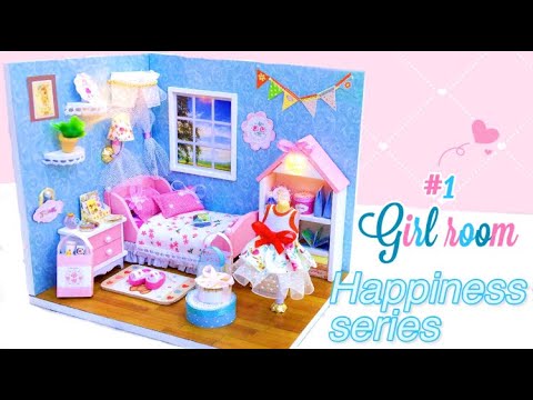 DIY Miniature Dollhouse | Lovely miniature house |  Miniature with Jenny ( with Light)