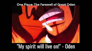 Op The Farewell Of Great Oden