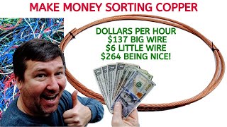 How to Make Money Scrapping Copper.  Sorting to Maximize Your Money While Not Wasting Your Time!
