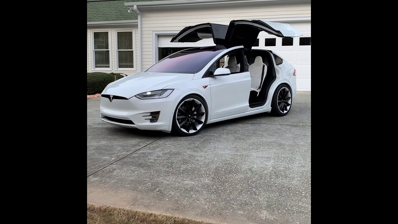 FULLY Custom Modded Tesla Model X in Dance Mode YouTube