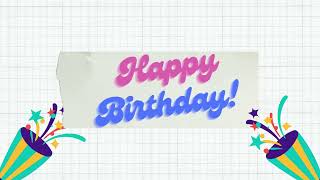10 second countdown video with Happy Birthday music | Birthday Countdown