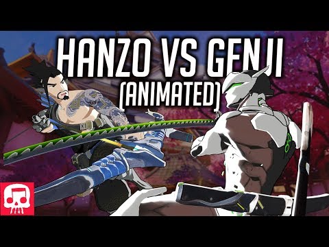 HANZO VS GENJI Rap Battle by JT Music (Fight Animation by Dillon Goo)