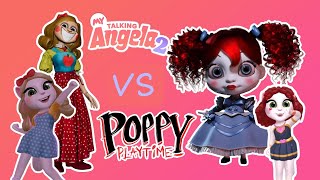 My talking angela 2 vs poppy playtime vs Miss delight