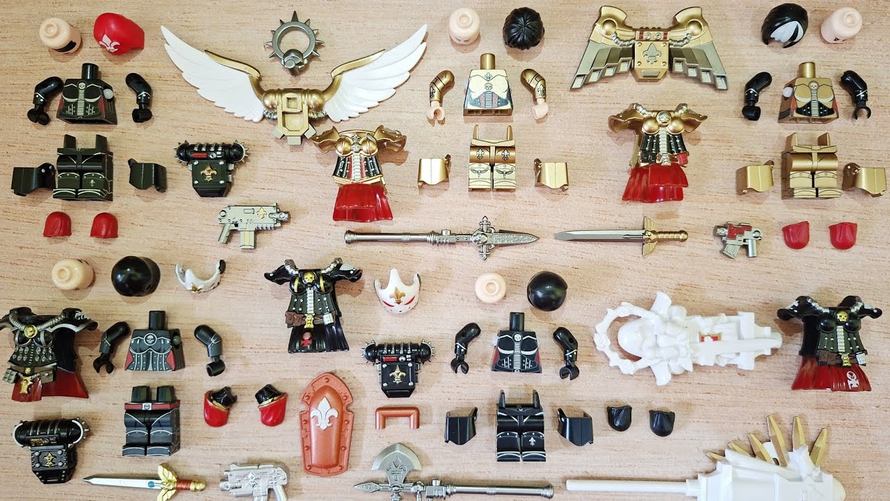 Lego warhammer 40k minifigure | seraphim, celestine, geminae
