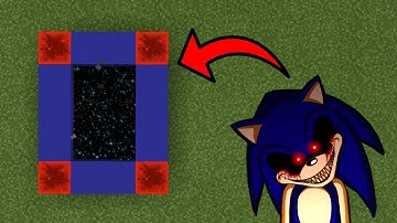 MCPE: How To Make a Portal to the Sonic.exe Dimension