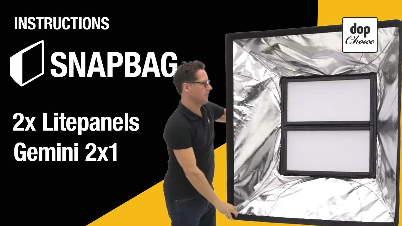 How to mount the SNAPBAG onto Litepanels Gemini 2x1 (Dual Array)