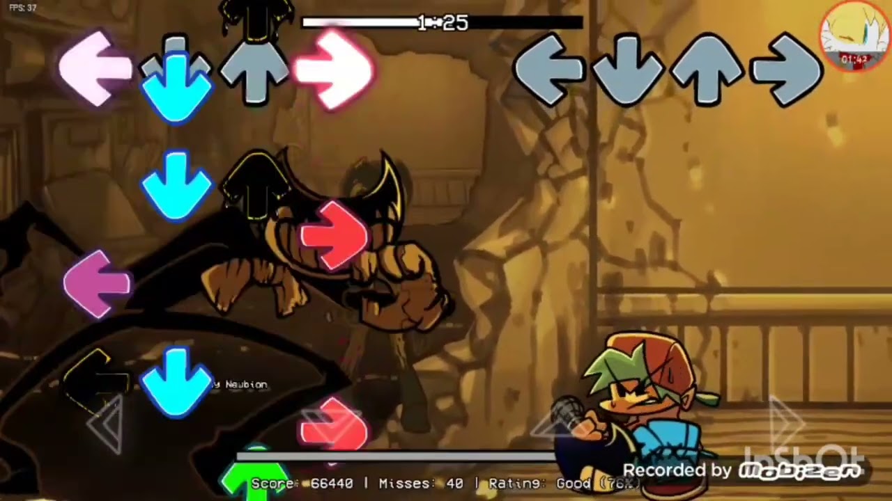 O BENDY TA MALUCOOOOOO KKKK friday night funkin indie cross modo (Hard)