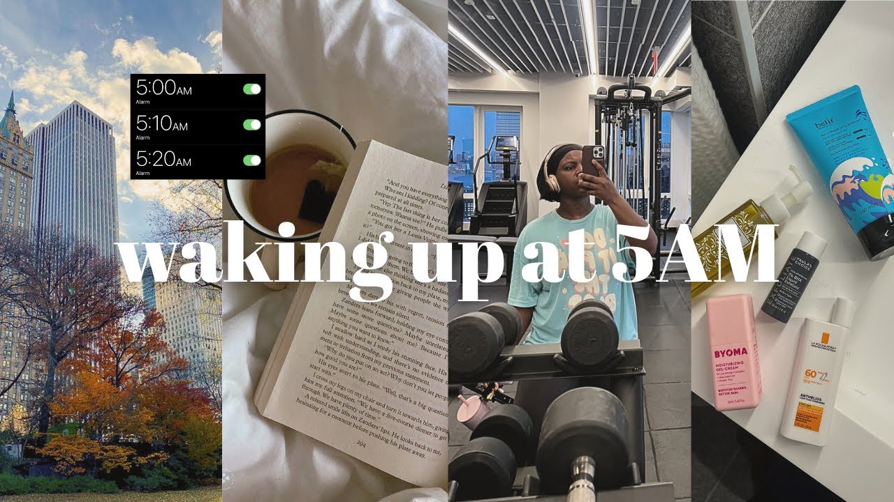 Утренняя рутина в 5 утра *ваш новый год начинается прямо сейчас* тренировки, уход за кожей, здоро...
