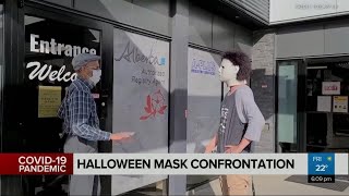 Video shows confrontation over mask rules and store entry