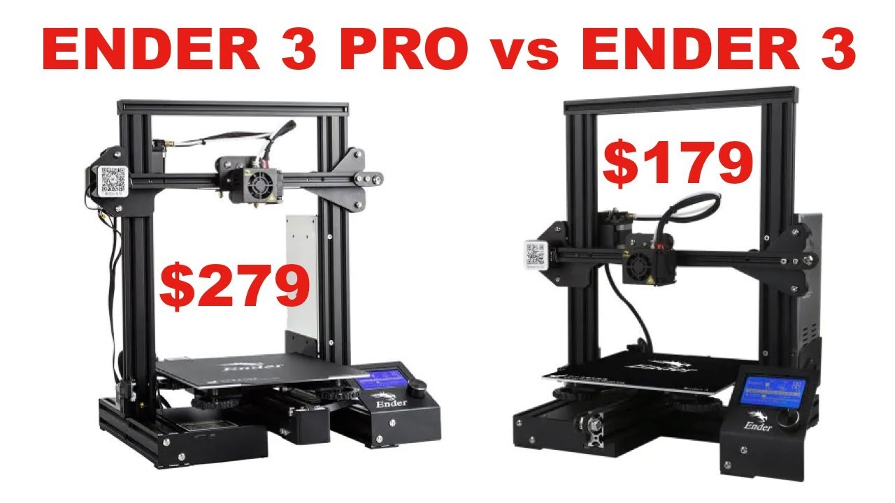 Creality Ender 3 PRO vs Creality Ender 3 - Is it worth $100? 