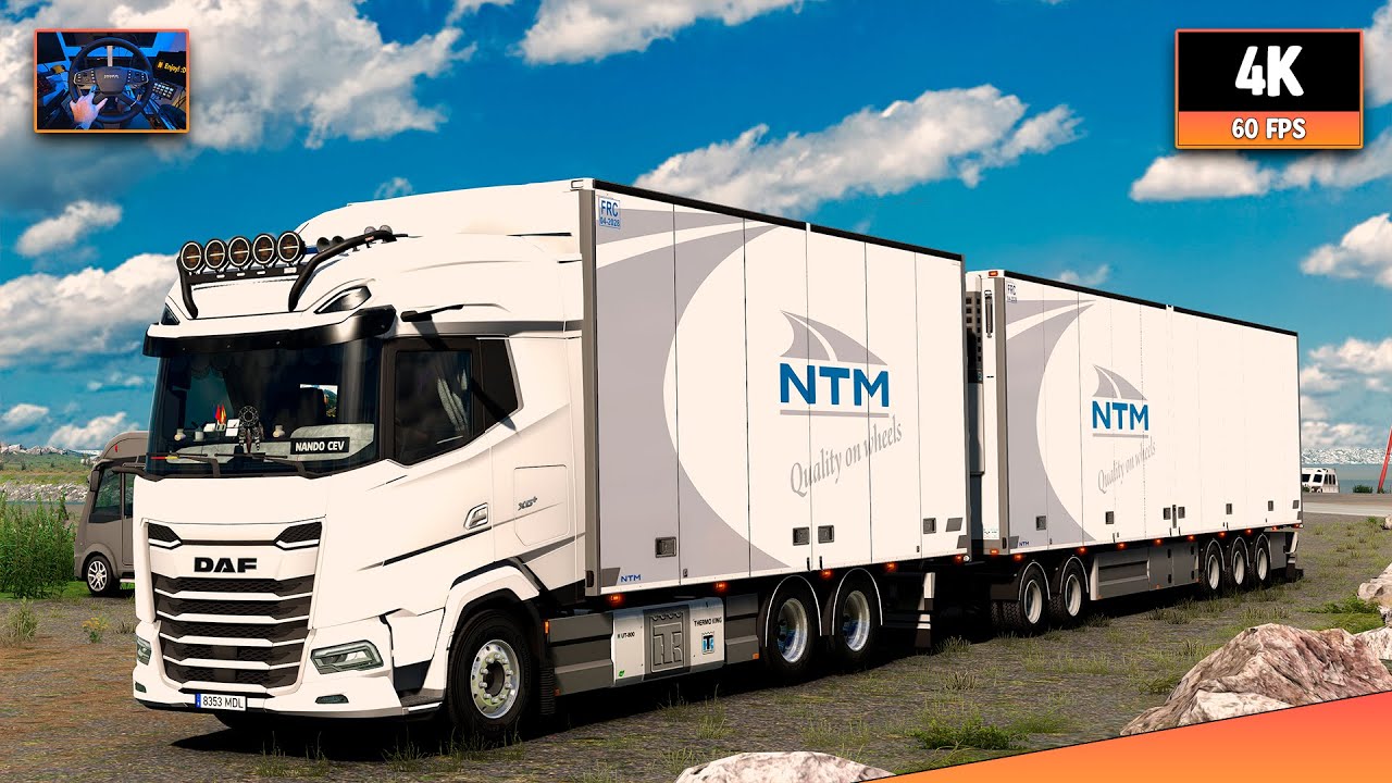 DAF XG+ 530 | Narvik - Andenes | ETS2 1.57 4K Gameplay + Wheel Cam