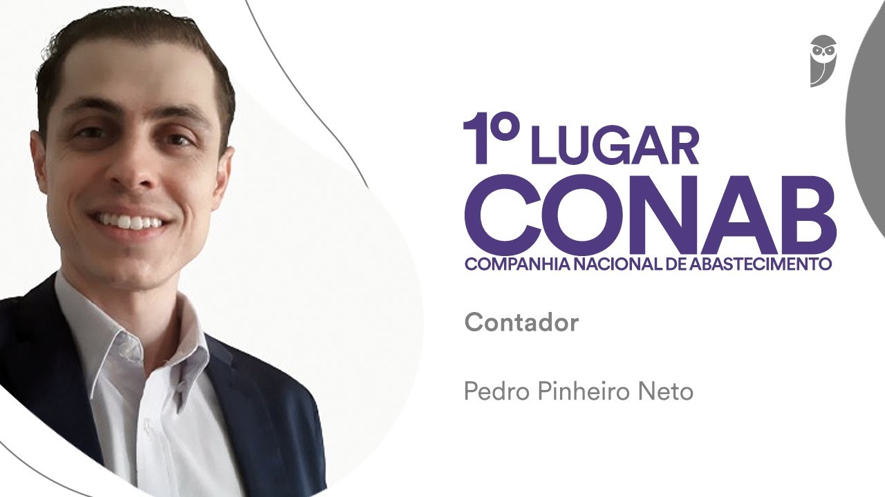 CONAB: Pedro Pinheiro Neto, aprovado em 1° lugar para o cargo de Contador