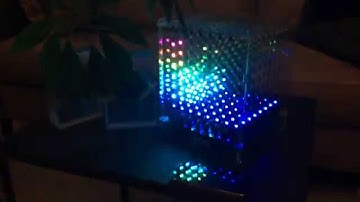 Music mic test of the L3D 8X8X8 LED Cube