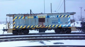 "Cross Tracks Safely!" Operation Redblock Caboose!!