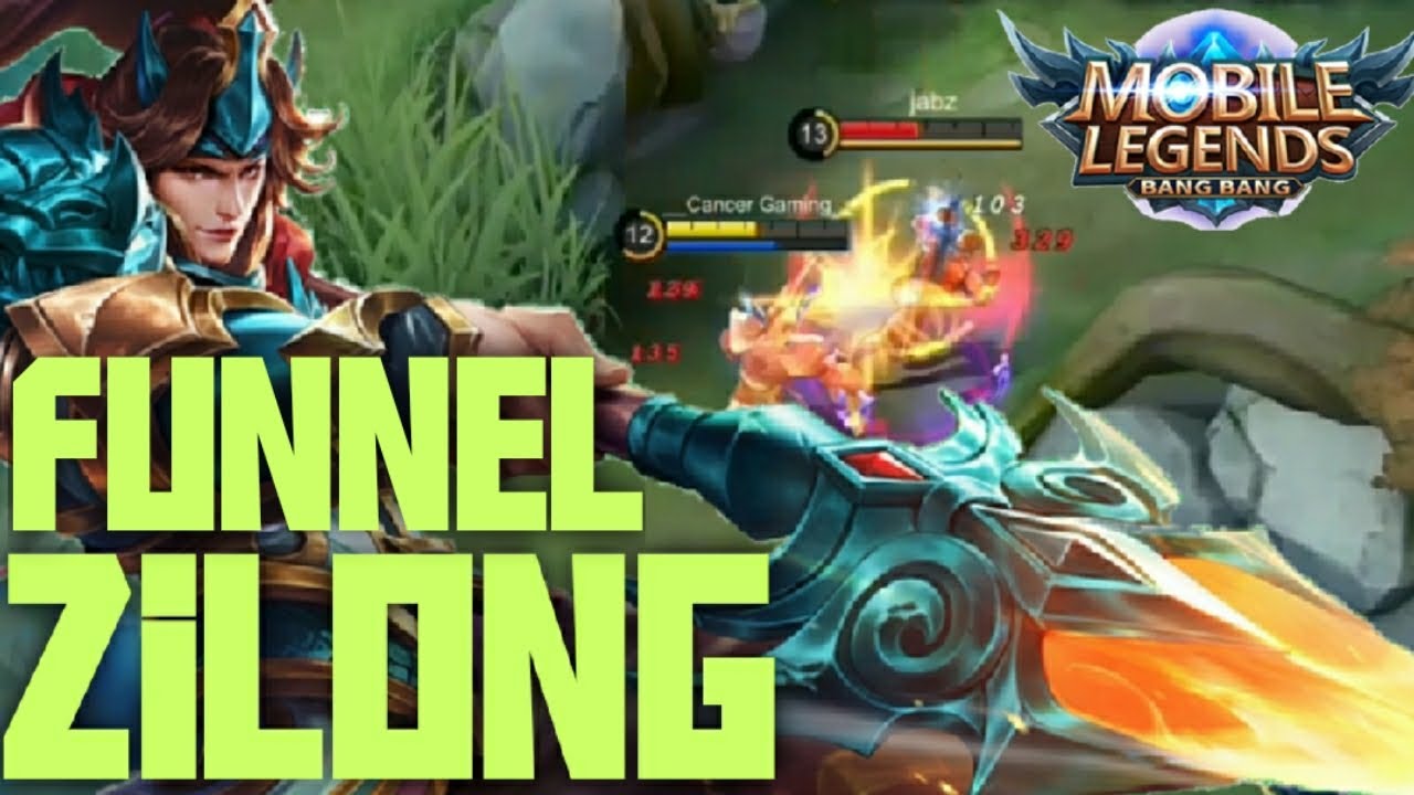 BRUTAL DAMAGE FUNNEL ZILONG MLBB Cancer Gaming Official YouTube