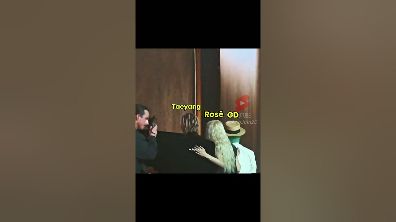 BLACKPINK Rosé Met G-Dragon and Taeyang At Gala Des Pièces Jaunes