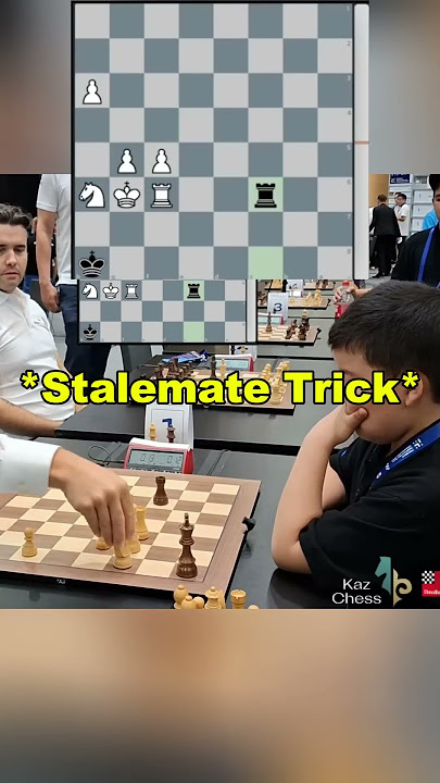 10 Year Old Tries Stalemate Trick Against Magnus Carlsen!