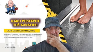 TUŠ KANALICA - Kako je postaviti od ukopavanja do mozaika💣