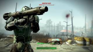 Fallout 4 - Destroy Sentry Bot - Easy Method
