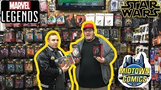 TOY HUNTING IN NYC AT MIDTOWN COMICS & FORBIDDEN PLANET (Marvel Legends,Star Wars & More)