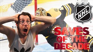 Italian Reacts To NHL Great Saves of the Decade 2010-2019