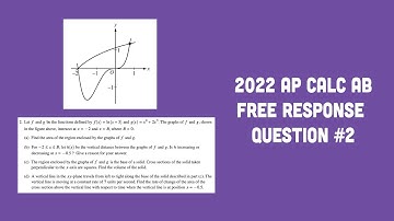 2022 AP Calculus AB FRQ #2