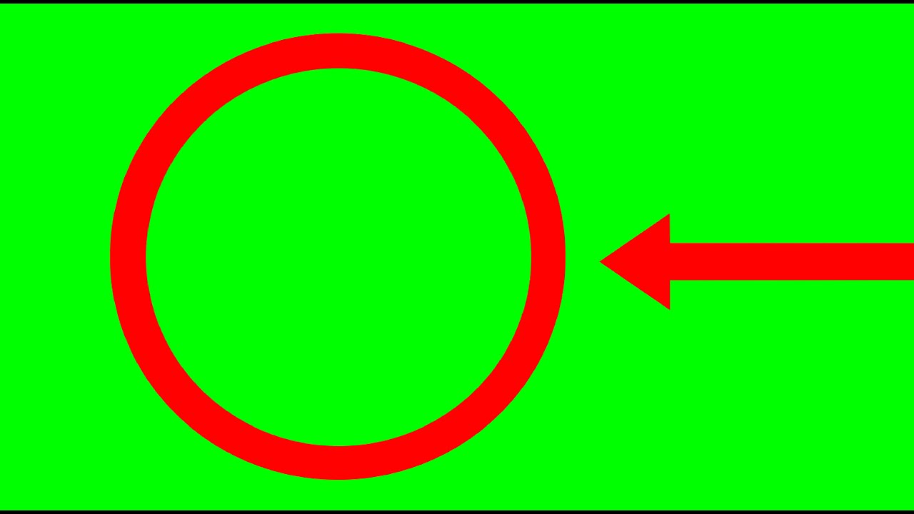 Blinking Red Circle With Entering Of Arrow Right 2 Leftfor Pointing