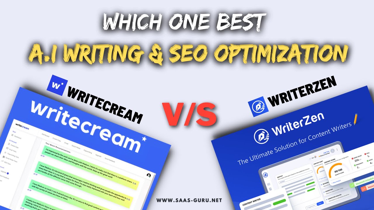 WriterZen Vs Writecream Which One Best A i Tool For Content Writing 