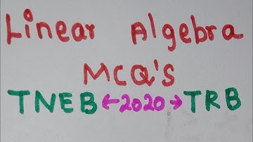 Linear algebra l mcq