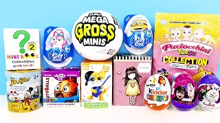 Сюрприз Mix! Zuru Mega Gross Minis, Duck Tales Disney, Миньоны, Буба Unboxing Kinder Surprise